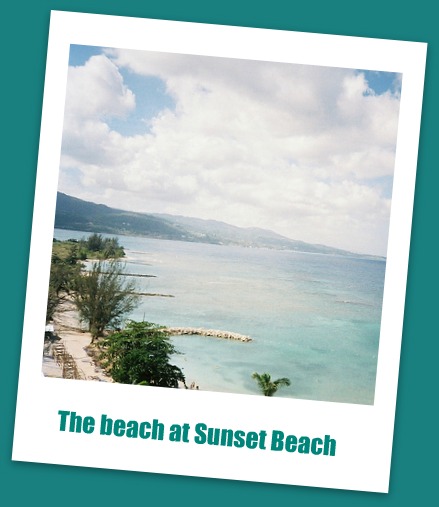 the beach at Sunset Beach Resort Jamaica